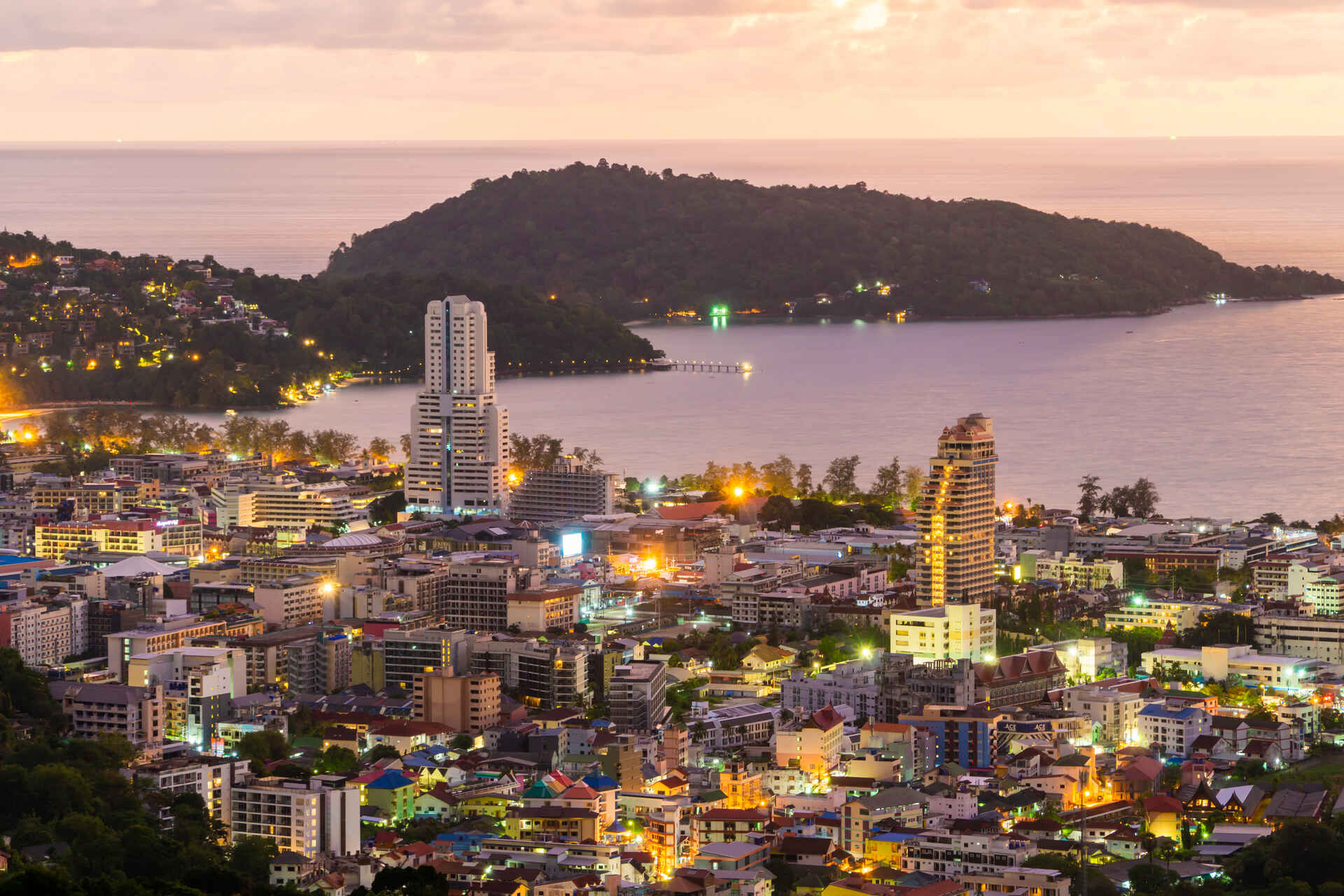 Patong Beach Phuket aerial view