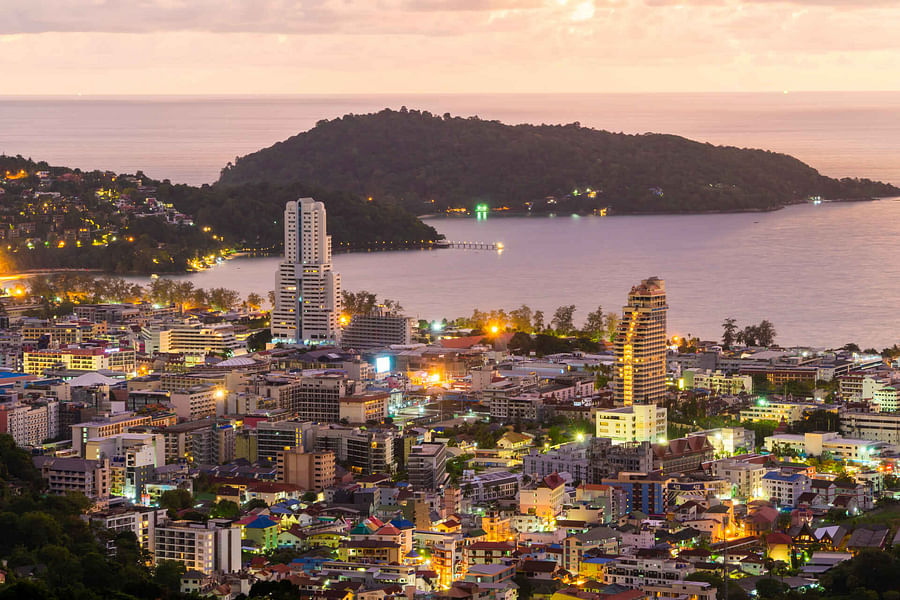 Patong Beach Phuket aerial view