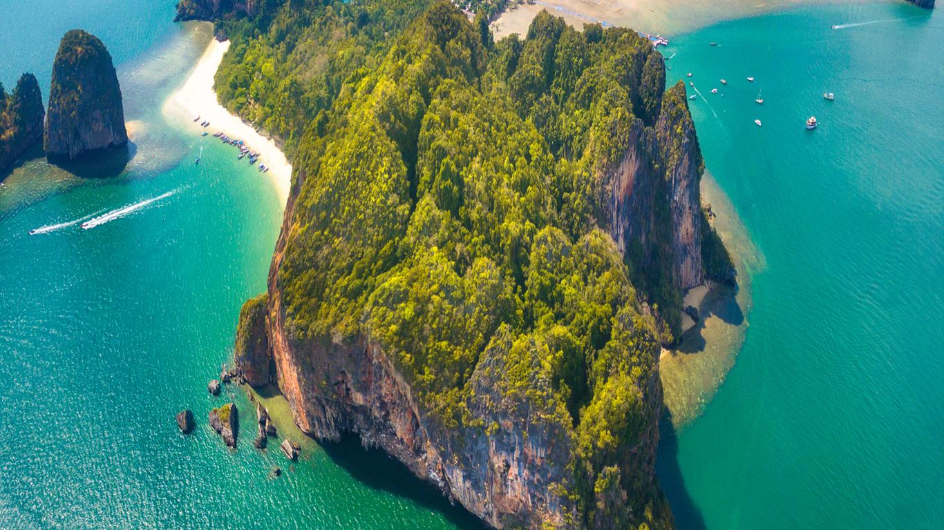 Railay Beach aerial view