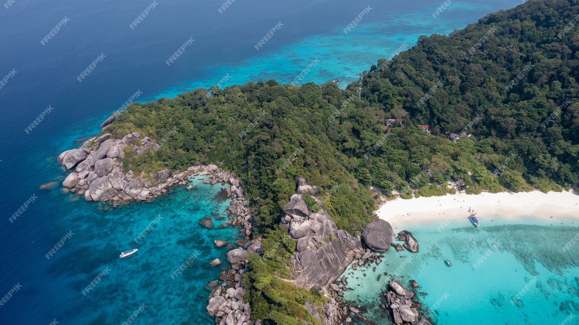 Similan Islands aerial view