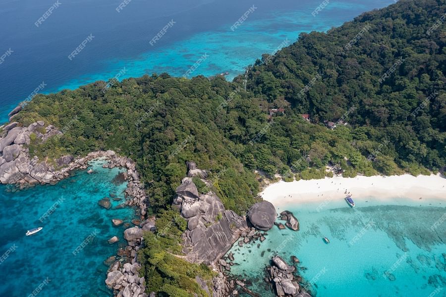 Similan Islands aerial view