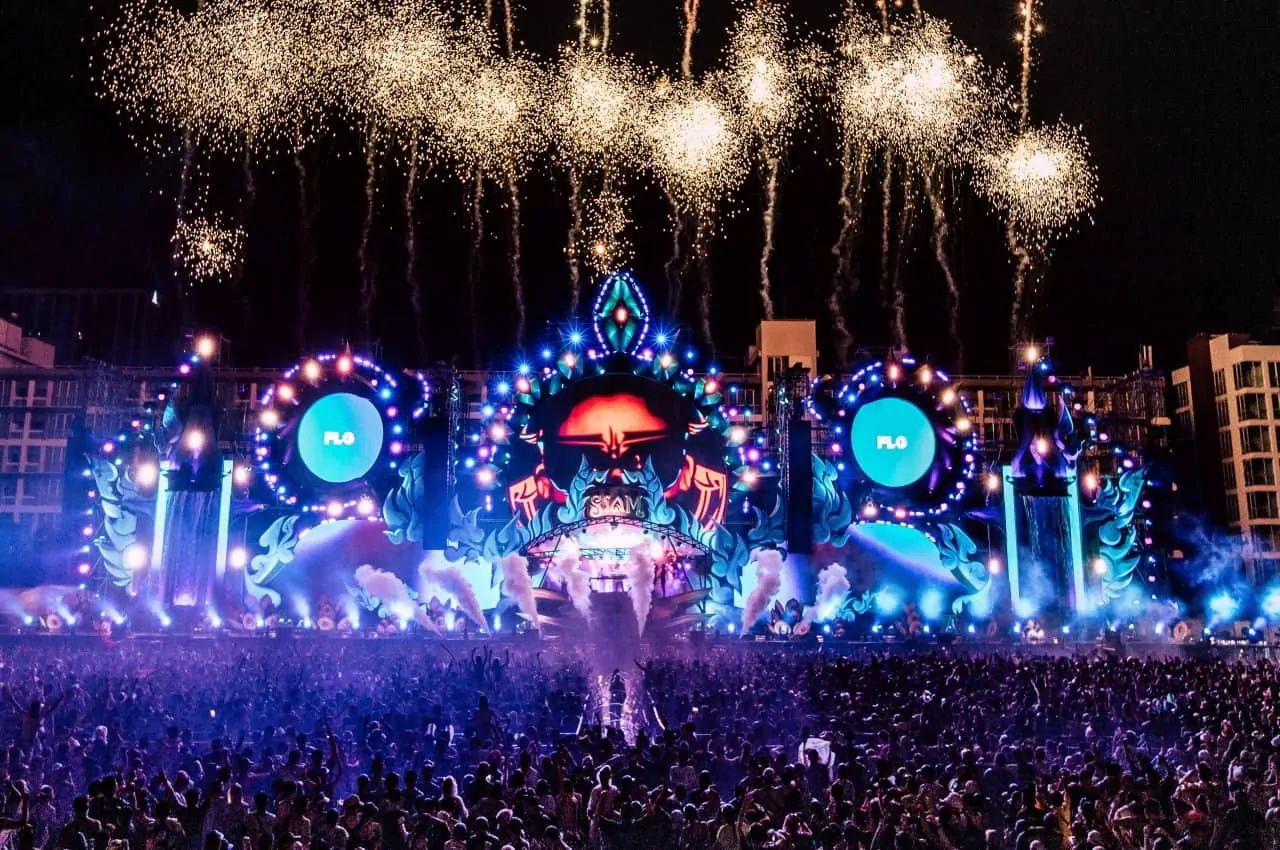 Songkran fireworks display