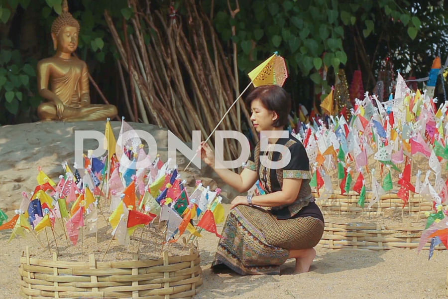 Songkran sand pagoda