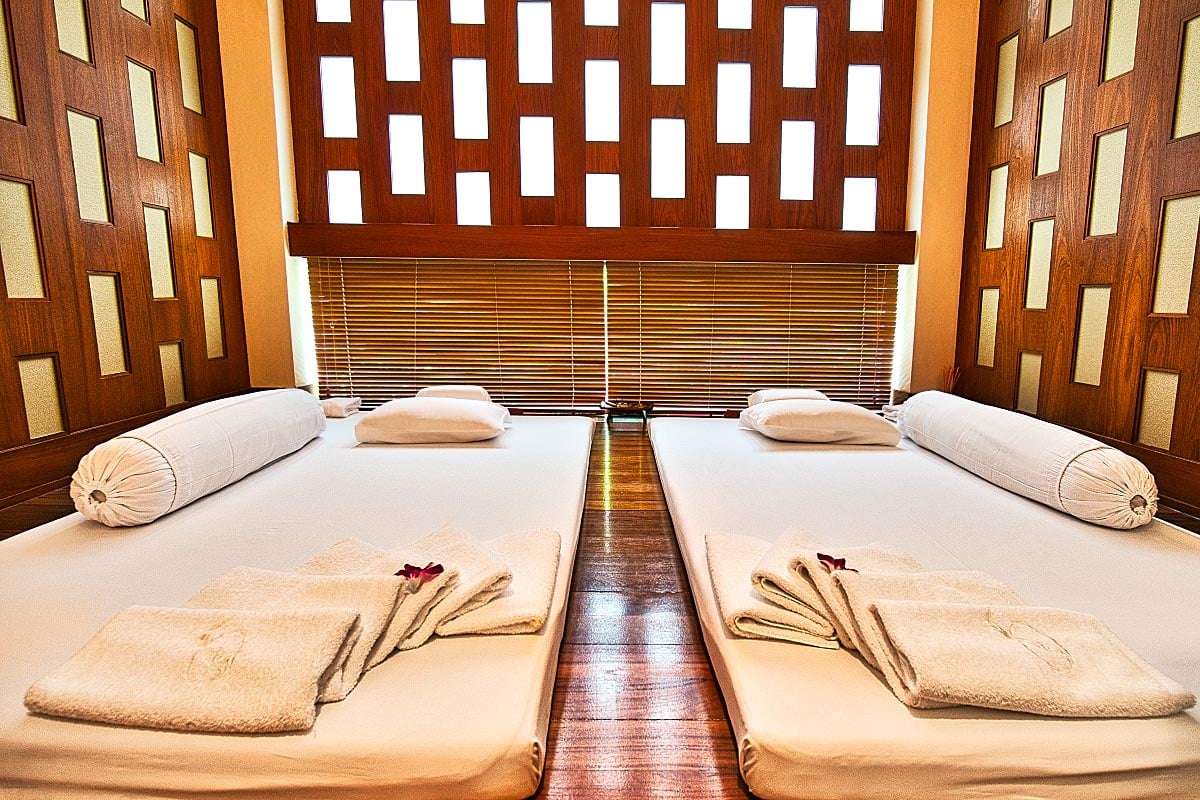 Traditional Thai spa interior