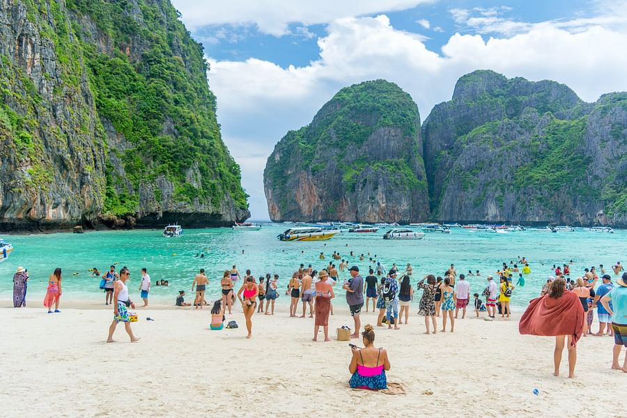 Stunning view of beach islands in Thailand