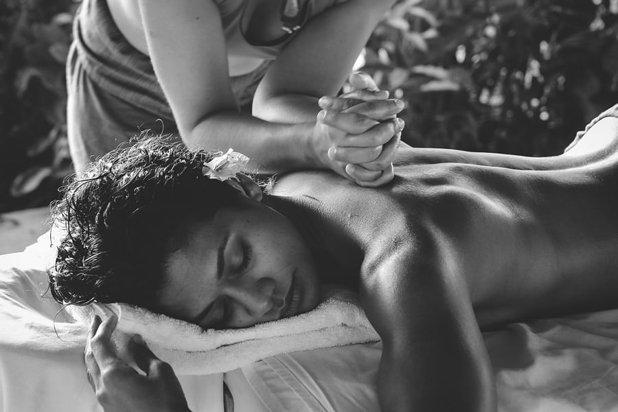 Traditional Thai massage in a peaceful spa setting